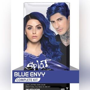 Splat Blue Envy Complete Hair Dye  Semi-Permanent Hair Color Dye NIB